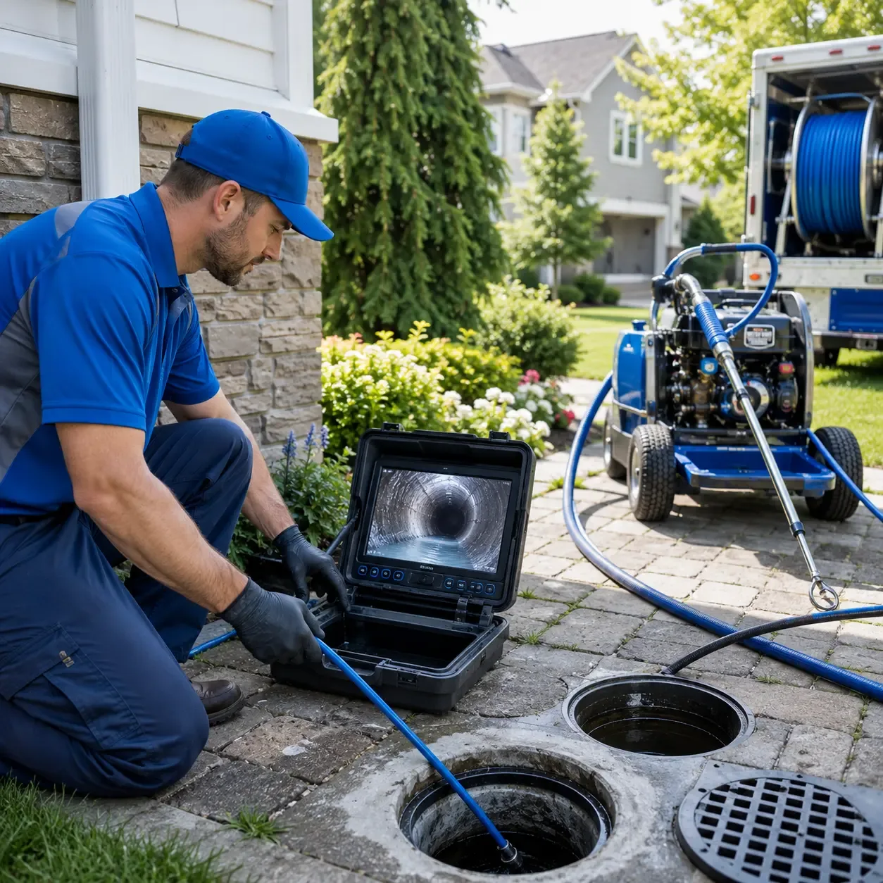 Outdoor drain cleaning professionals serving Flora, LA