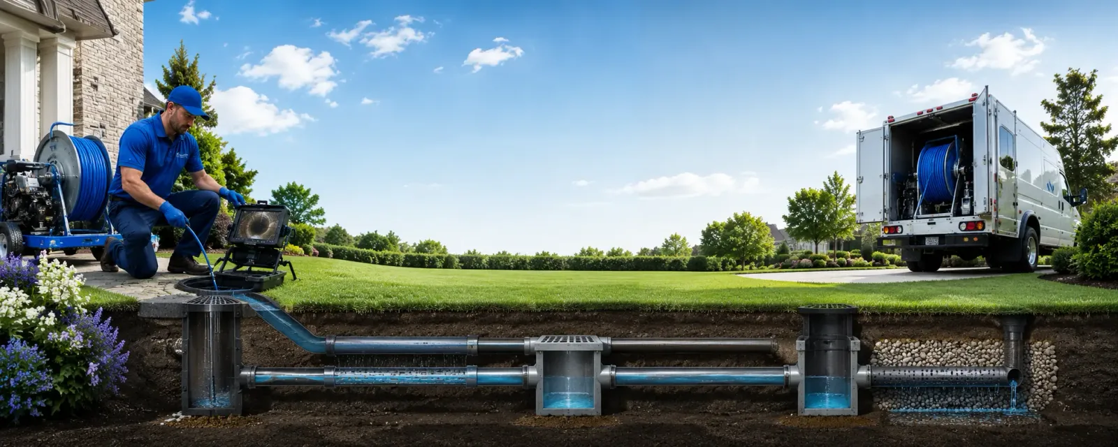 Outdoor drain cleaning information for Flora, LA